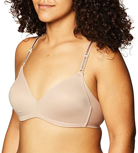 Warner's Women's No Side Effects Wire-Free Toasted Almond Bras, Toasted Almond, 34B UK