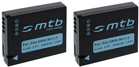 2X Akku DMW-BCJ13E kompatibel mit Panasonic Lumix DMC-LX5, LX7 // BP-DC10 für Leica D-LUX 5, 6 -mit INFOCHIP-