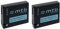 2X Akku DMW-BCJ13E kompatibel mit Panasonic Lumix DMC-LX5, LX7 // BP-DC10 für Leica D-LUX 5, 6 -mit INFOCHIP-
