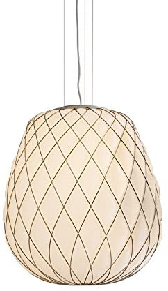 Pine Cone lampada a sospensione Design opal/H:50.5cm x Ø50cm/mit höhenverstellbarem Kabel