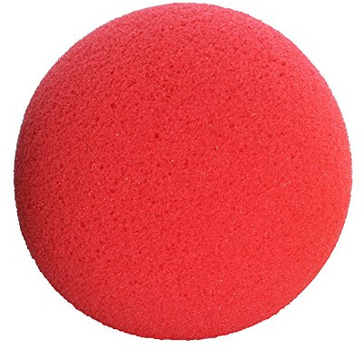 CanDo Memory Foam Ball 2.5 Inch Red Easy