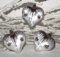 Jingle Bells Lauscha Christbaumkugel Modern Art 7cm Herz 3fach