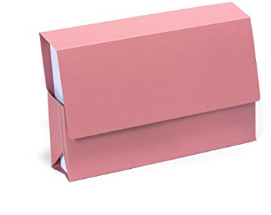 Exacompta Guildhall Probate Wallets, 315 GSM, Foolscap - Pink, Pack of 25