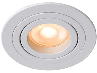 LUCIDE TUBE - Einbaustrahler - Ø 9,2 cm - 1xGU10 - Weiß