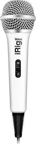 IK Multimedia iRig Voice Handheld Microphone for iOS and Android - White