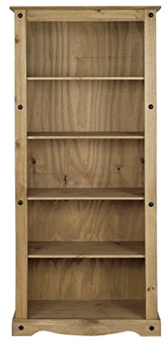 Mercers Furniture Corona Tall Large 5 tier Bookcase