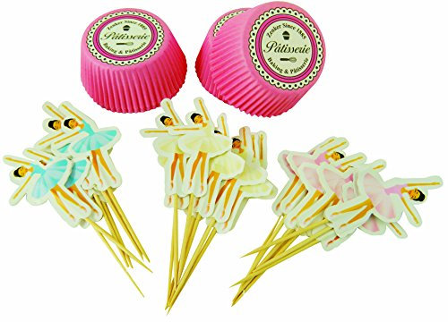 Fackelmann Set Decorazione Cup Cake/Muffin Ballerina, Multicolore