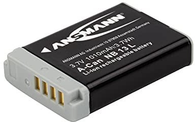ANSMANN Li-Ion Akku A-Can NB 13 L 3 7V / Typ 1010mAh / Leistungsstarke Akkubatterie für Foto Digitalkameras - der perfekte Ersatzakku für Canon Digicam uvm.