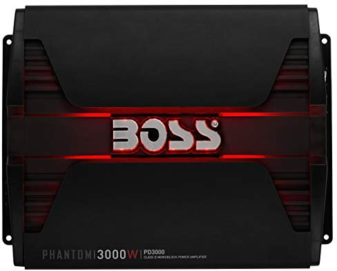 Boss Audio pd3000 Phantom 3000 W Mono Block, Classe D Amplifier