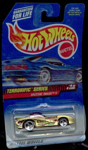 Mattel Hot Wheels 1999 Maßstab 1: 64 terrorific Serie Gold Holzspalten Bild II Druckguss Auto 4/4 # 980