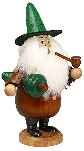 Drechselwerkstatt Uhlig Räuchermännchen Baummauser braun - 19 cm - Original Erzgebirge Räuchermann
