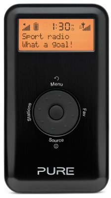 Pure Move 2500 Rechargeable Portable Digital DAB/FM Radio – Black