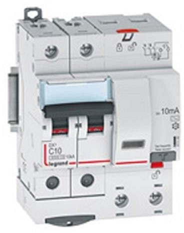 411160 Legrand Disjoncteur différentiel 25A type AC 30mA DX³6000 10kA 2P