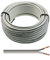 SeKi Cable de altavoz 2 x 0,75 mm2 – 10 m – blanco – CCA – Cable de audio – Cable de caja