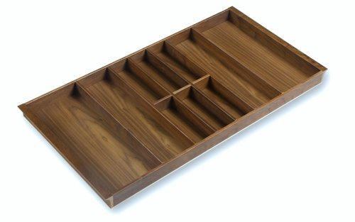 Besteckeinsatz NUSSBAUM 100er Schubl. B 896 x T 472 mm passend für Hettich ProfilPlus 16 mm Schubladen