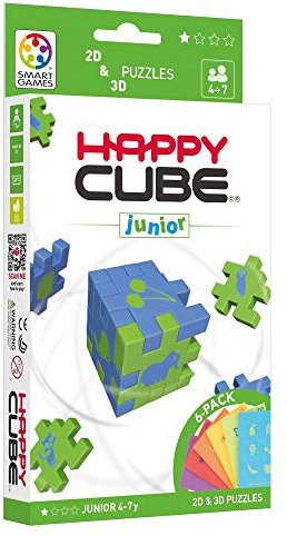 HAPPY HCJ300 Junior Cardboard Box 3D Puzzle, Pack of 6