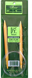 Size 15 Bamboo Circular Knitting Needle 29 3016 29-15