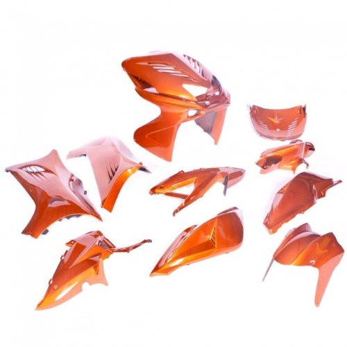 Verkleidungsset 11 Teilig, DMP für Yamaha Aerox, MBK Nitro, orange