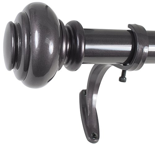 Decopolitan 2,5 cm Urne Einzelfensterbehandlungsstab-Set, 91,4 bis 183,9 cm, warme Bronze
