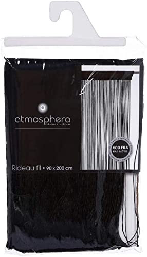 Tenda a fili (L90), colore: nero