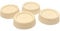 4YourHome QUAMIS58 Premium Quality Universal Washing Machine Anti-Vibration Feet, Pack of 4 - Cream