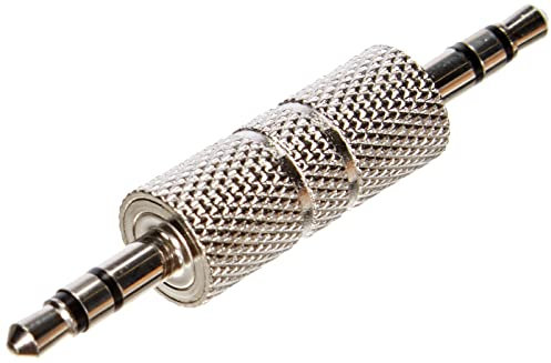 DeLOCK 65629 Kabelschnittstellen-/Gender-Adapter (3,5 mm, 3,5 mm, Silber, Stecker/Stecker, Metall, Polybag)