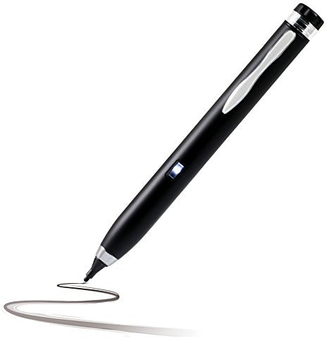 Navitech PRECISION stylet noir à pointe fine compatible avec tablette Huawei MediaPad M2 / Huawei MediaPad T1 10 / Huawei MediaPad T1 8.0 / Huawei MediaPad X1