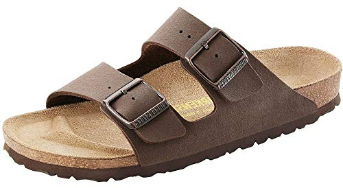 Birkenstock Arizona SFB Mules/Clogs Women Gold Mules Shoes, Mocca, 10 UK