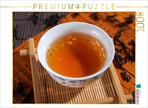 CALVENDO Puzzle Schale mit Schwarztee | 1000 Teile Lege-Größe 64 x 48 cm Foto-Puzzle für glückliche Stunden