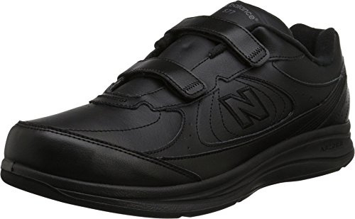 New Balance Men's 577 V1 Hook and Loop Shoe, Black, 10.5 Wide