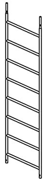 Hymer Rahmenteil Alu 8 Sprossen für 916177, 916472 ebenso für 916771, 916371, 918771
