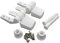 LASCO 14-1039 White Plastic Toilet Seat Hinge with Bolts and Nuts, Top Tightening, Fits Bemis Brand
