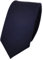 TigerTie - schmale Designer Krawatte in blau dunkelblau marine einfarbig Uni Rips gemustert