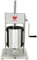 Beeketal 'BT010' Edelstahl Industrie Wurstfüllmaschine (10 L Volumen) SGS-geprüft, Profi Wurstfüller mit gehärtetem 2 Gang Vollmetall-Getriebe und 90° Aluguss Handkurbel, inkl. 5 Fülltüllen