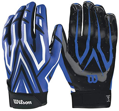 Wilson The Clutch Skill American Football Receiver Handschuhe - blau Gr. M