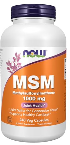 Now Foods MSM 1000 mg standard, 240 kapslar