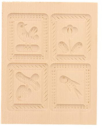 HOFMEISTER® Anisgebäckform, handgeschnitzt, 4 Bilder