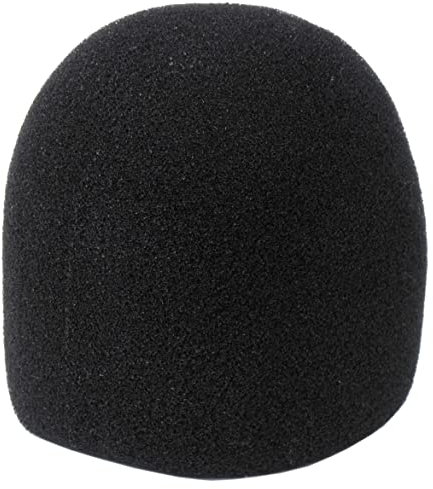 Pronomic WS-50 BK Windschutz für Mikrofone - dämpft Körperschall- und Popp-Geräusche - für Mikrofone mit 40-55 mm Korbdurchmesser - schwarz