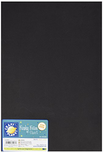 Craft Planet 12x18 inch Funky Foam - Black
