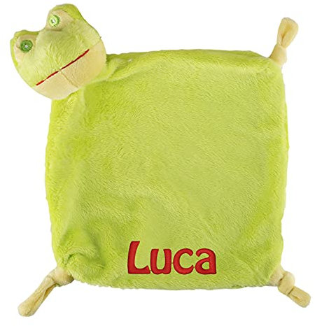 Striefchen® Frosch Schnuffeltuch mit gratis Namen Bestickt