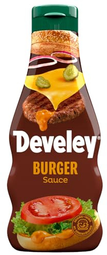 Develey – Burger Sauce – 1 x 250ml – Original-cremig mit Gurkenstückchen
