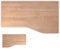bümö Tischplatte 180x100 cm in Nussbaum, Schreibtischplatte aus Holz, Holzplatte, Spanplatte kratzfest beschichtet, ABS-Kante, 120 kg Tragkraft für DIY Homeoffice & Co.