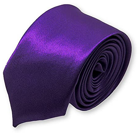 cravate étroite slim violette pour homme, violet