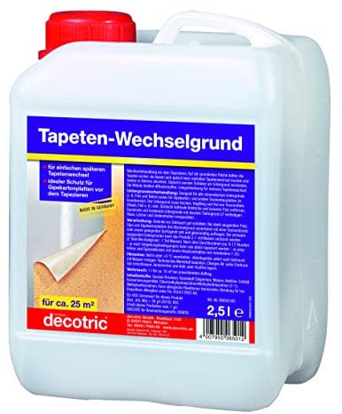 Decotric Tapetenewechselgrund 2,5 L Wandvorbehandlung für Tapetenwechsel