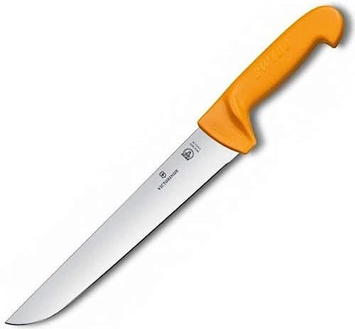 Victorinox, coltello da cucina Swibo, lama normale da 26 cm, manico in nylon, nero