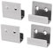 Sourcingmap Stainless Steel Wall Hanger Bracket Rack Holder 4pcs for Ceramic Tile Display