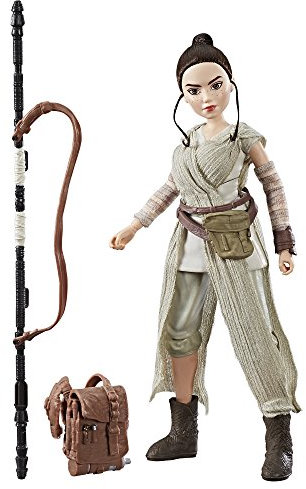 Star Wars C1622 Jakku Sw Abenteuerfigur Rey, braun, 27.9 cm