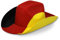 BRUBAKER Fußball Cowboy-Hut Deutschland Fan-Hut