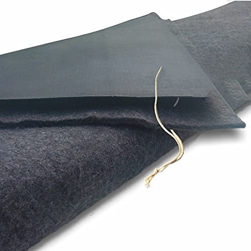 Teichfolie PVC 1mm schwarz in 10m x 12m mit Vlies 300g/qm