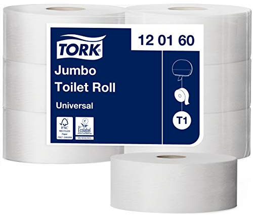 Tork 120160 Papier toilette Jumbo Universal - Nature - 1 pli - lot de 6 rouleaux - 6 x 2400 feuilles